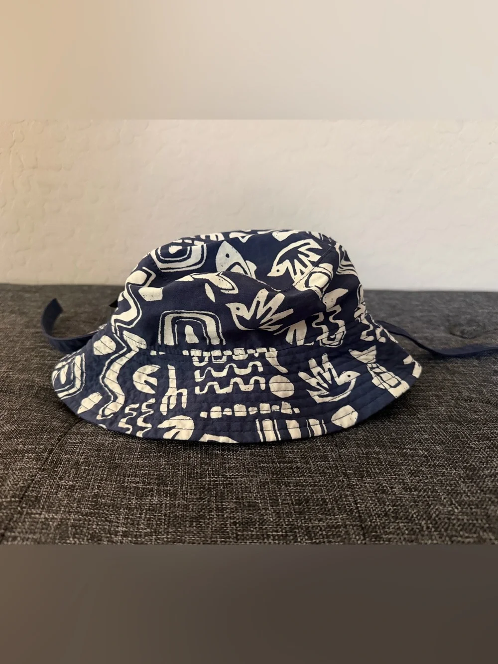 Patagonia Kids Navy and White Printed Bucket Hat
